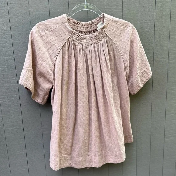 MIRTH Vienna bohemian blouse. Desert sand. Size Small. - Picture 2 of 4